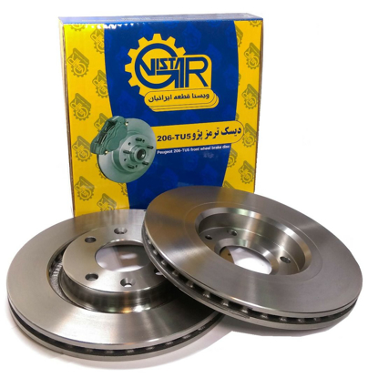تصویر از دیسک ترمز چرخ جلو 206 تیپ 5 ویستا قطعه